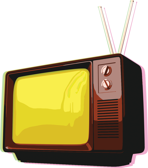 Transparent Illustration of Retro Television with Yellow Screen - Download Free Stock Videos Pikwizard.com