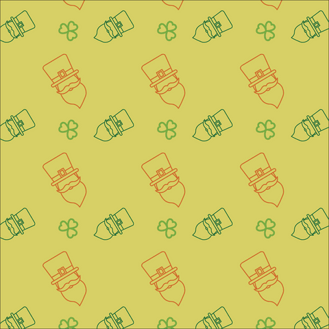 Seamless St. Patrick Leprechaun Pattern on Transparent Background - Download Free Stock Videos Pikwizard.com