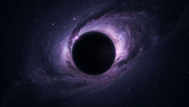 Awe-Inspiring Space Black Hole with Vibrant Accretion Disk