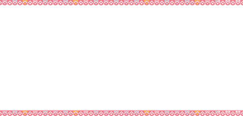 Elegant Pink and Gold Patterned Border with Transparent Copy Space