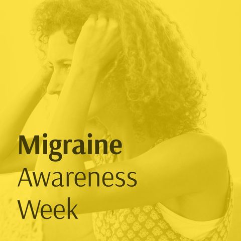 migraine awareness campaign with woman in pain - Download Free Stock Templates Pikwizard.com