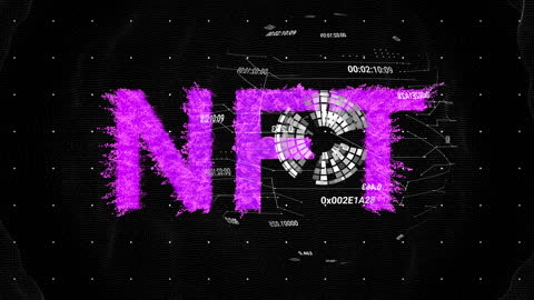 Innovative Digital NFT Concept with Neon Visuals