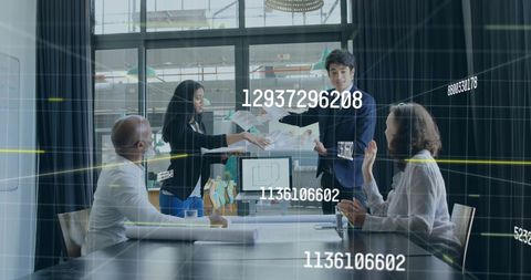 Diverse Business Team Analyzing Digital Data with Global Finance Concept - Download Free Stock Images Pikwizard.com