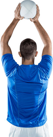 football player in blue jersey throwing ball on transparent background - Download Free Stock Videos Pikwizard.com