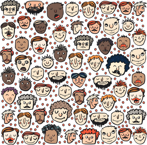cartoon characters pattern on transparent background vector - Download Free Stock Videos Pikwizard.com