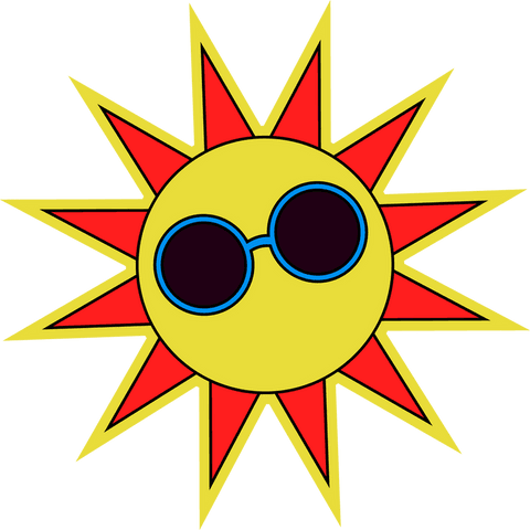 bright sun with sunglasses on transparent background - Download Free Stock Videos Pikwizard.com