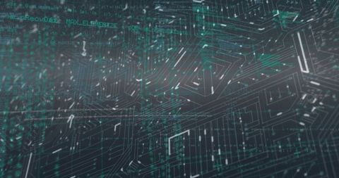 Digital Data Processing on Circuit Board with Futuristic Overlay - Download Free Stock Images Pikwizard.com