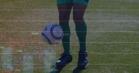 Soccer Player with Data Overlay: Performance and Analytics Fusion