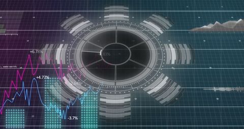 Data Processing Hub and Analytical Technologies Visualization - Download Free Stock Images Pikwizard.com