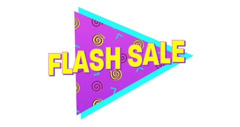 Bold Retro Flash Sale Promotion with Eighties Design