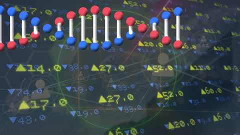 DNA Strand Over Data Streaming Concept