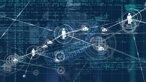 Global Network Connections with Digital Interface and Data Processing