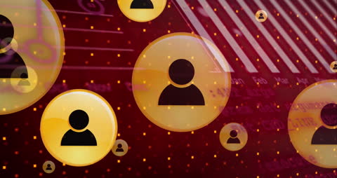 Digital Social Media Network Interface Animation