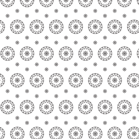 seamless modern floral and roundel pattern on transparent background - Download Free Stock Videos Pikwizard.com