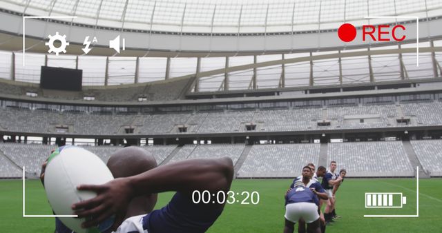 Rugby Training from First-Person Camera Perspective in Stadium - Download Free Stock Images Pikwizard.com