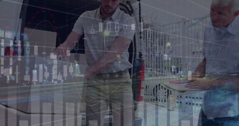 Finance overlay on courier and warehouse activity