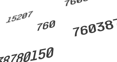 Dynamic Changing Numbers on White Background - Download Free Stock Images Pikwizard.com