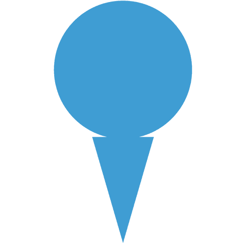 Geometric Blue Dot with Pin Shape on Transparent Background - Download Free Stock Videos Pikwizard.com