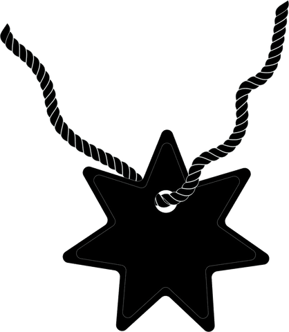 Transparent Black Star Tag with Copy Space for Labels and Crafts - Download Free Stock Videos Pikwizard.com