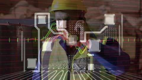 Digital Data Overlay on Industrial Worker Using Smartphone