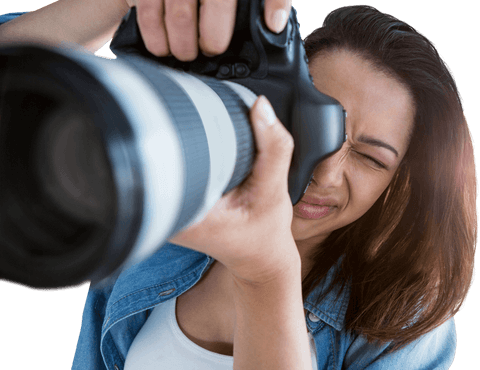 transparent female photographer with digital camera capturing shot - Download Free Stock Videos Pikwizard.com