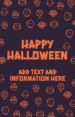 Festive Halloween Template with Playful Icons - Download Free Stock Templates Pikwizard.com