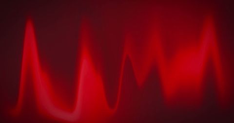 Dynamic Red Heartbeat Wave on Black Background - Download Free Stock Images Pikwizard.com