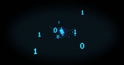 Digital Health Interface with Binary Code Visualization - Download Free Stock Images Pikwizard.com