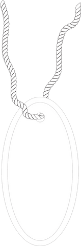 white oval label with twine on transparent background - Download Free Stock Videos Pikwizard.com