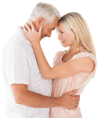 transparent romantic senior couple cuddling affectionately - Download Free Stock Videos Pikwizard.com
