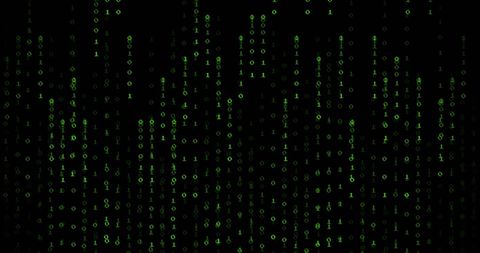 Green Binary Code on Black Matrix Background - Download Free Stock Images Pikwizard.com