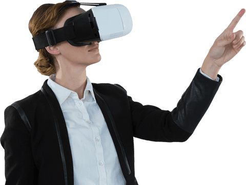 Confident Person Exploring Virtual Reality on Transparent Background - Download Free Stock Videos Pikwizard.com