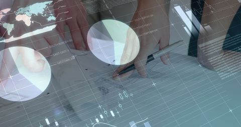 Collaborative Team Analyzing Graphical Data Trends - Download Free Stock Images Pikwizard.com