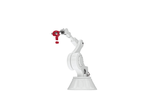 transparent robotic arm holding red question mark symbol - Download Free Stock Videos Pikwizard.com