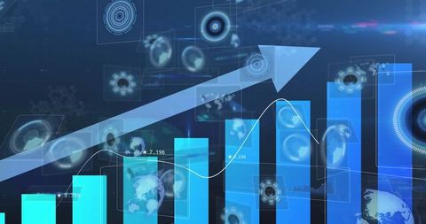 rising business success with digital analytics technology - Download Free Stock Images Pikwizard.com