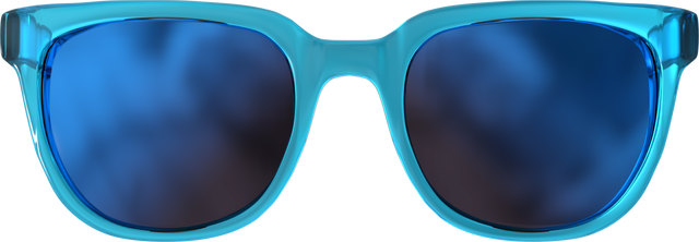 Transparent Blue Framed Sunglasses Close-Up on White Background - Download Free Stock Videos Pikwizard.com