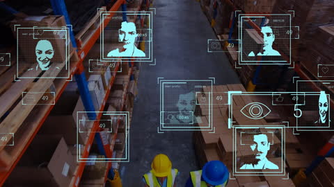 Technology Surveillance System Targeting Workers in Warehouse