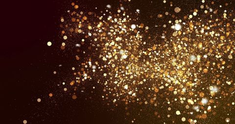 Golden Particles Sparkling in Dark Space - Download Free Stock Images Pikwizard.com
