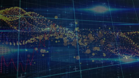 Digital Network with Globe and Connections Animation