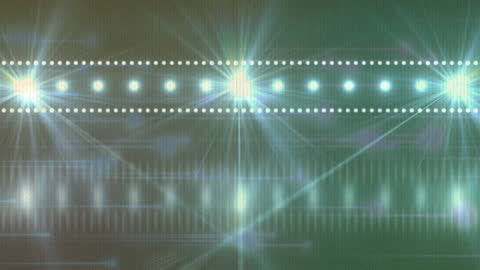 Abstract Digital Interface with Moving Light Patterns