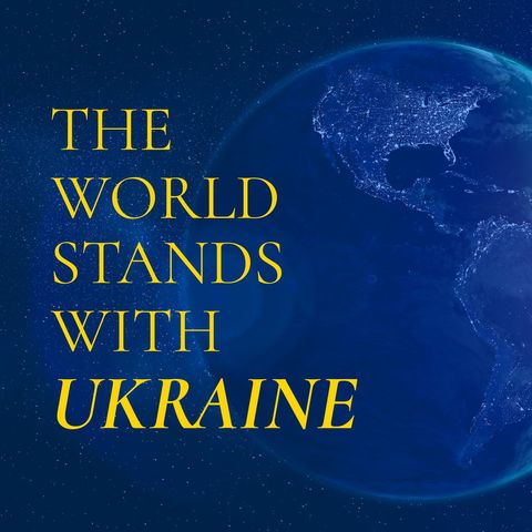 Support Ukraine Message on Planet Background - Download Free Stock Templates Pikwizard.com