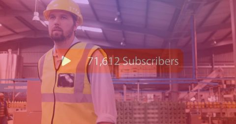 Factory Worker with Online Presence Subscriber Count - Download Free Stock Images Pikwizard.com