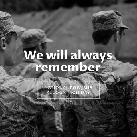 commemoration of national pow/mia recognition day with soldiers - Download Free Stock Templates Pikwizard.com