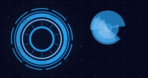 Futuristic Digital Interface with Scanning Scopes - Download Free Stock Images Pikwizard.com