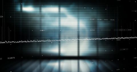 Abstract digital financial data interface concept