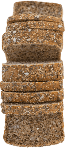 sliced whole grain bread on transparent background - Download Free Stock Videos Pikwizard.com