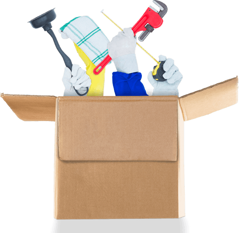 Box with Arms Holding Plumbing Tools on Transparent Background - Download Free Stock Videos Pikwizard.com
