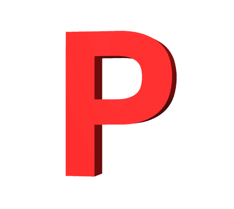 Red Letter P on Transparent Background for Typography and Design - Download Free Stock Videos Pikwizard.com