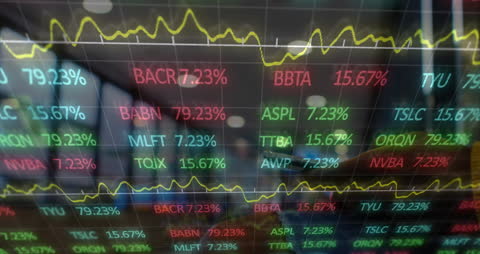 Financial Graphs and Smartphone Interaction in Stock Market Concept