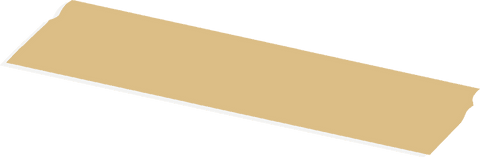 Transparent beige adhesive tape with torn edges